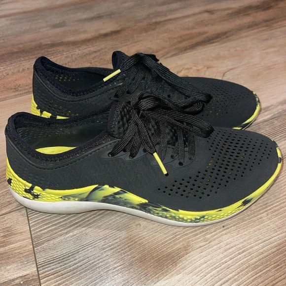 Crocs LiteRide 360 Shoes MEN SIZE 7 Marbled Pacer Black Yellow 207633-02K - Picture 1 of 5